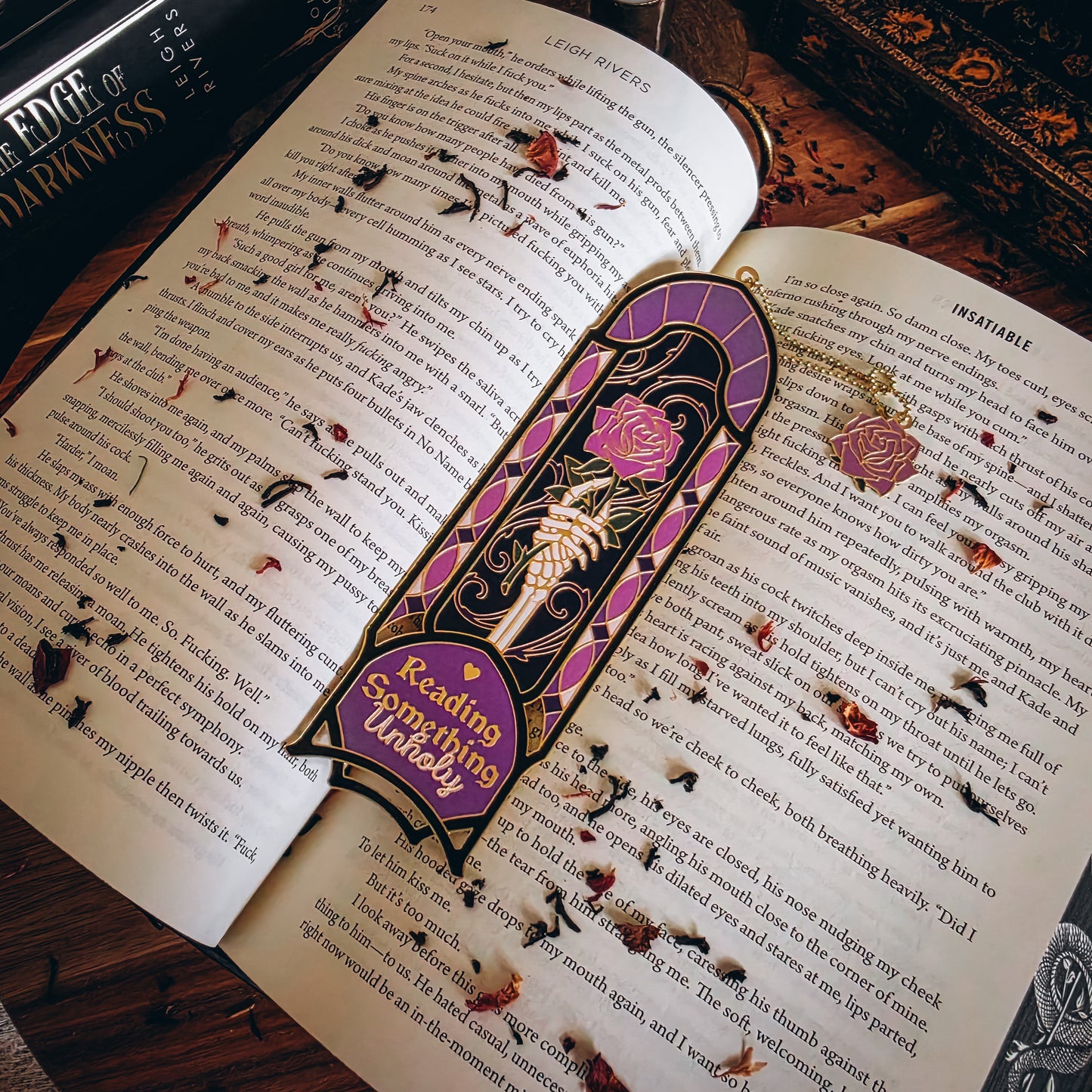 Reading Something Unholy Bookmark