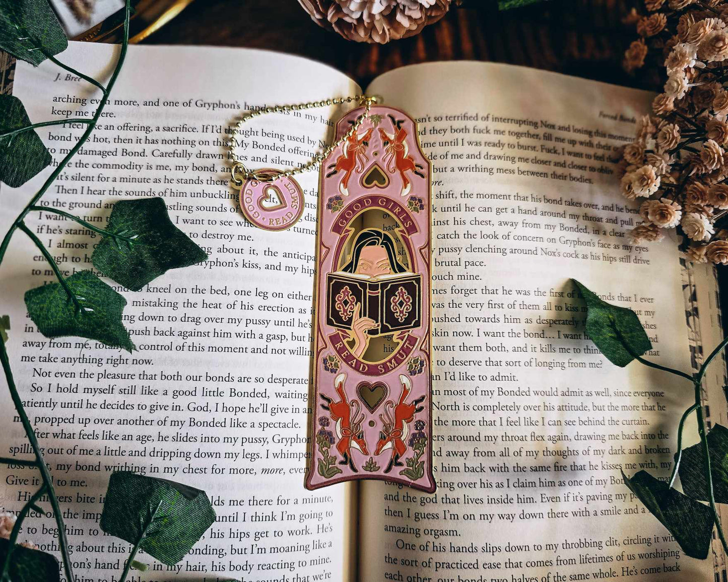 Good Girls Read Smut Pink Bookmark