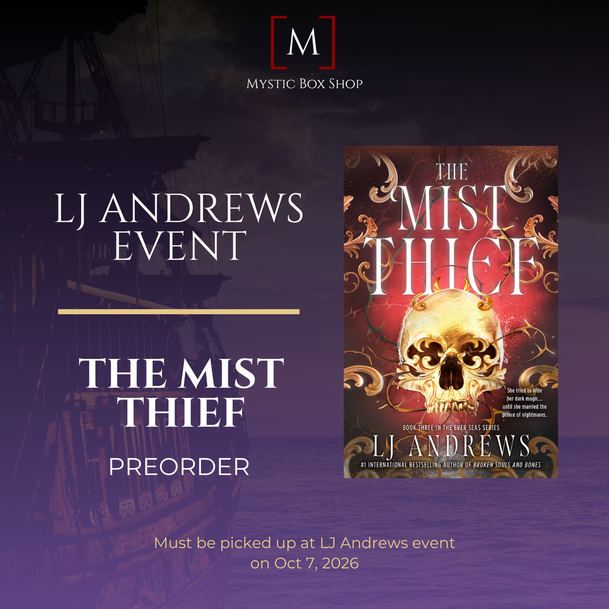 LJ Andrews Event - The Mist Thief Preorder