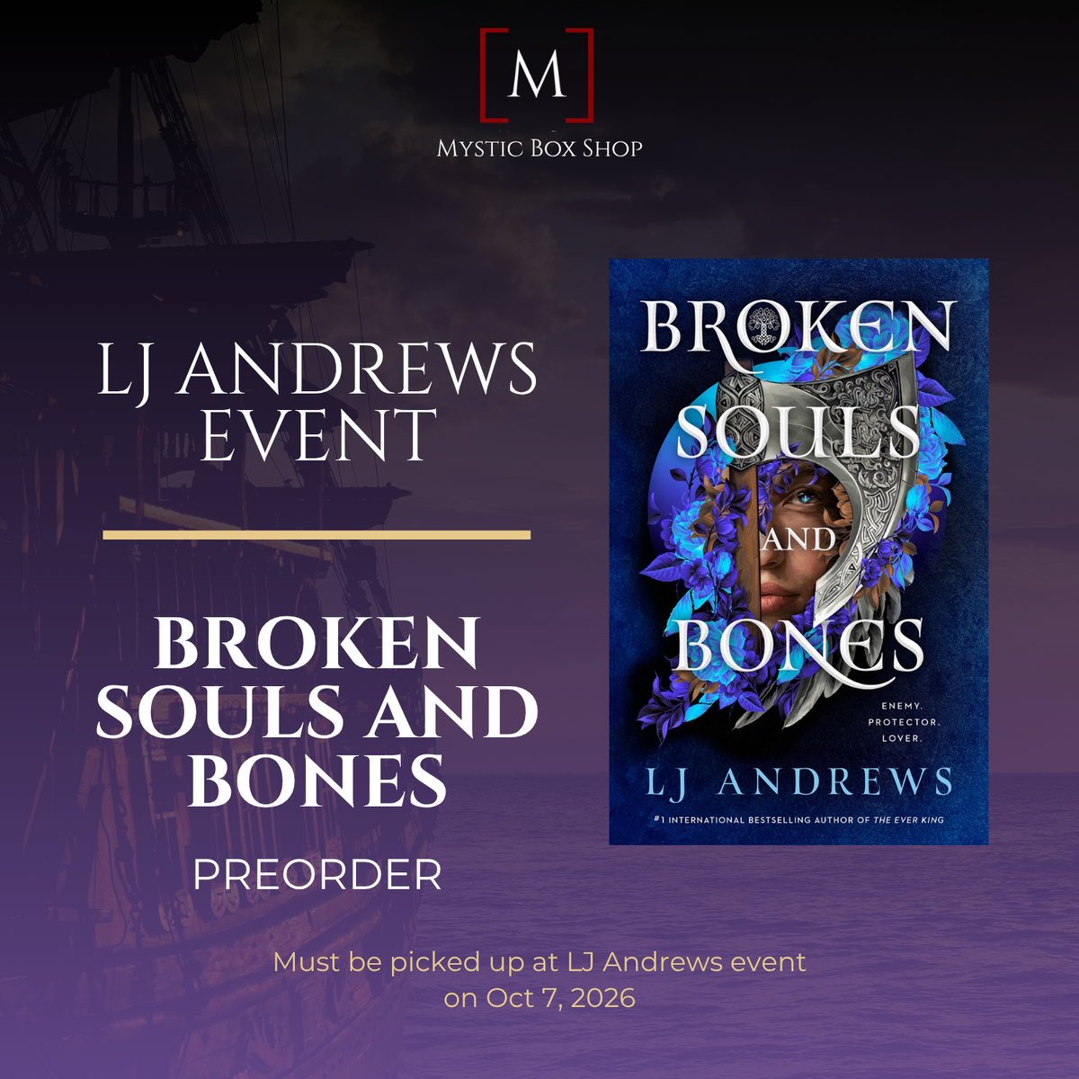 LJ Andrews Event - Broken Souls and Bones Preorder