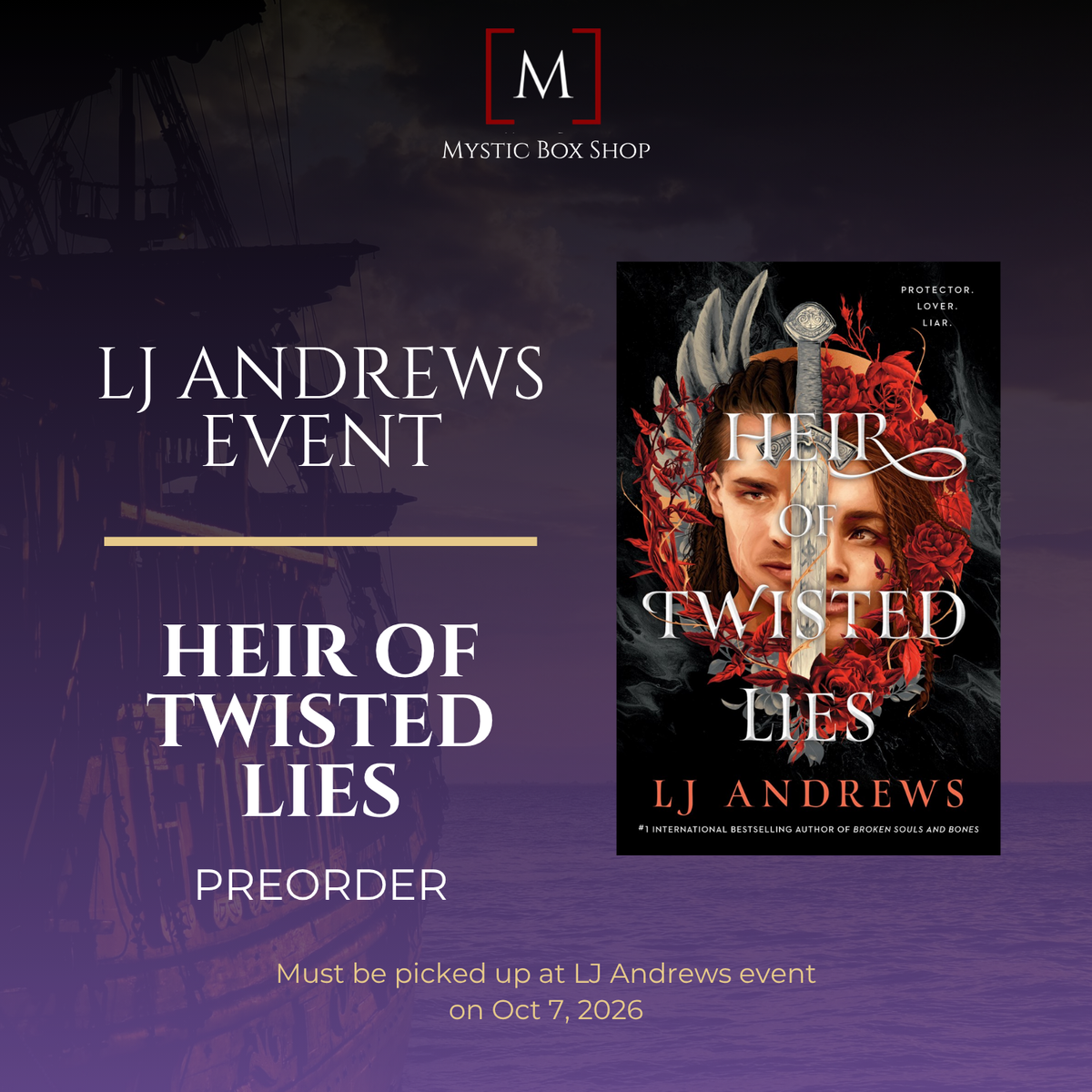 LJ Andrews Event - Heir of Twisted Lies Preorder