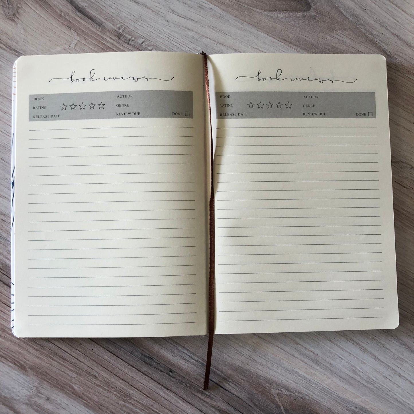 Book Reviews Notebook