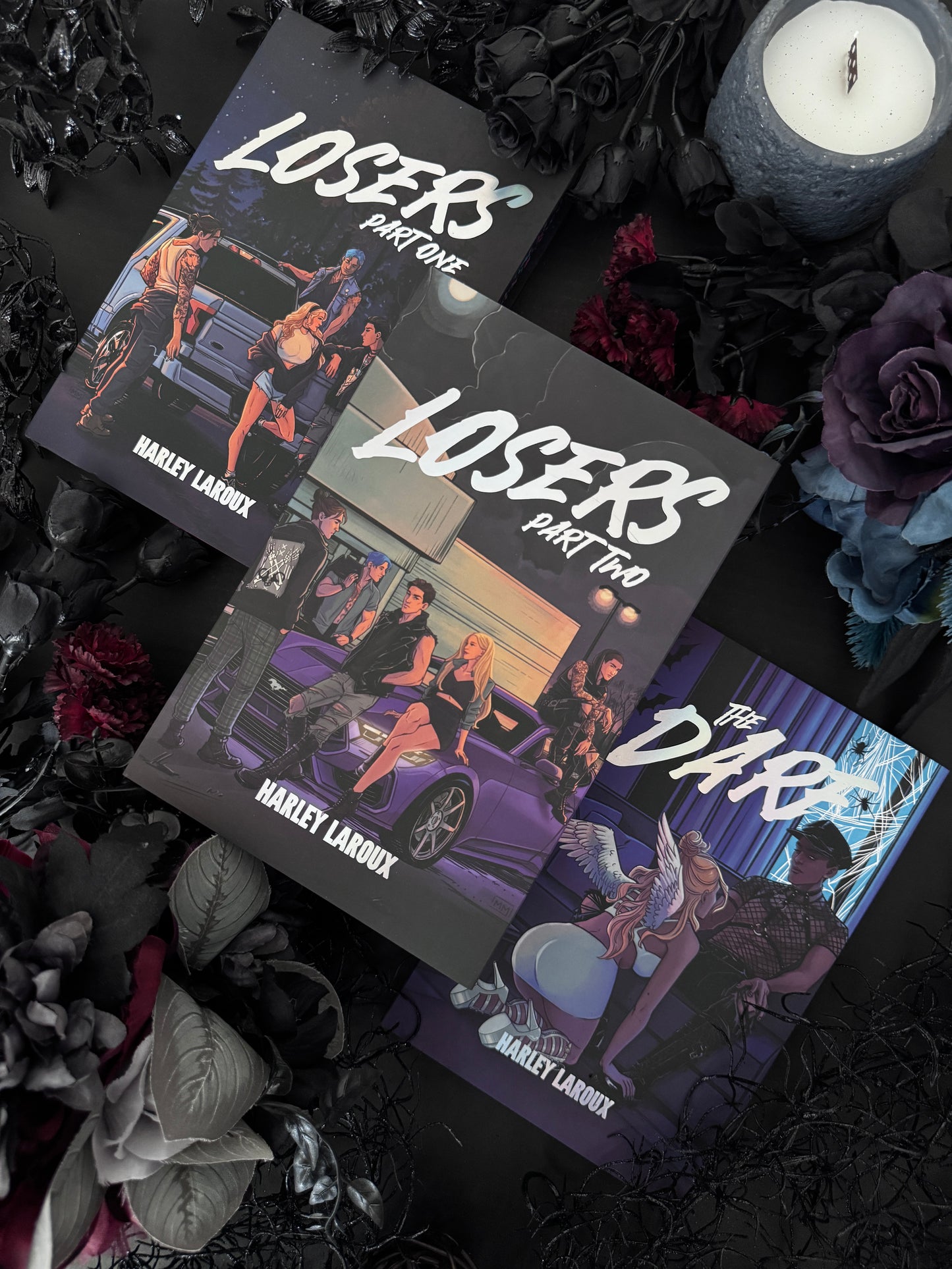 Harley Laroux Signed - Losers 1 and 2 and The Dare